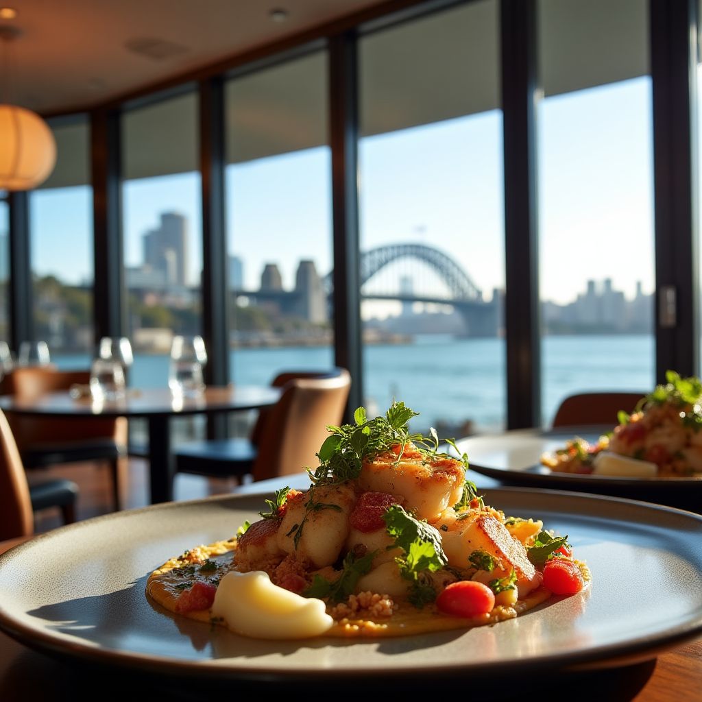 Quay Restaurant in Sydney with harbor views